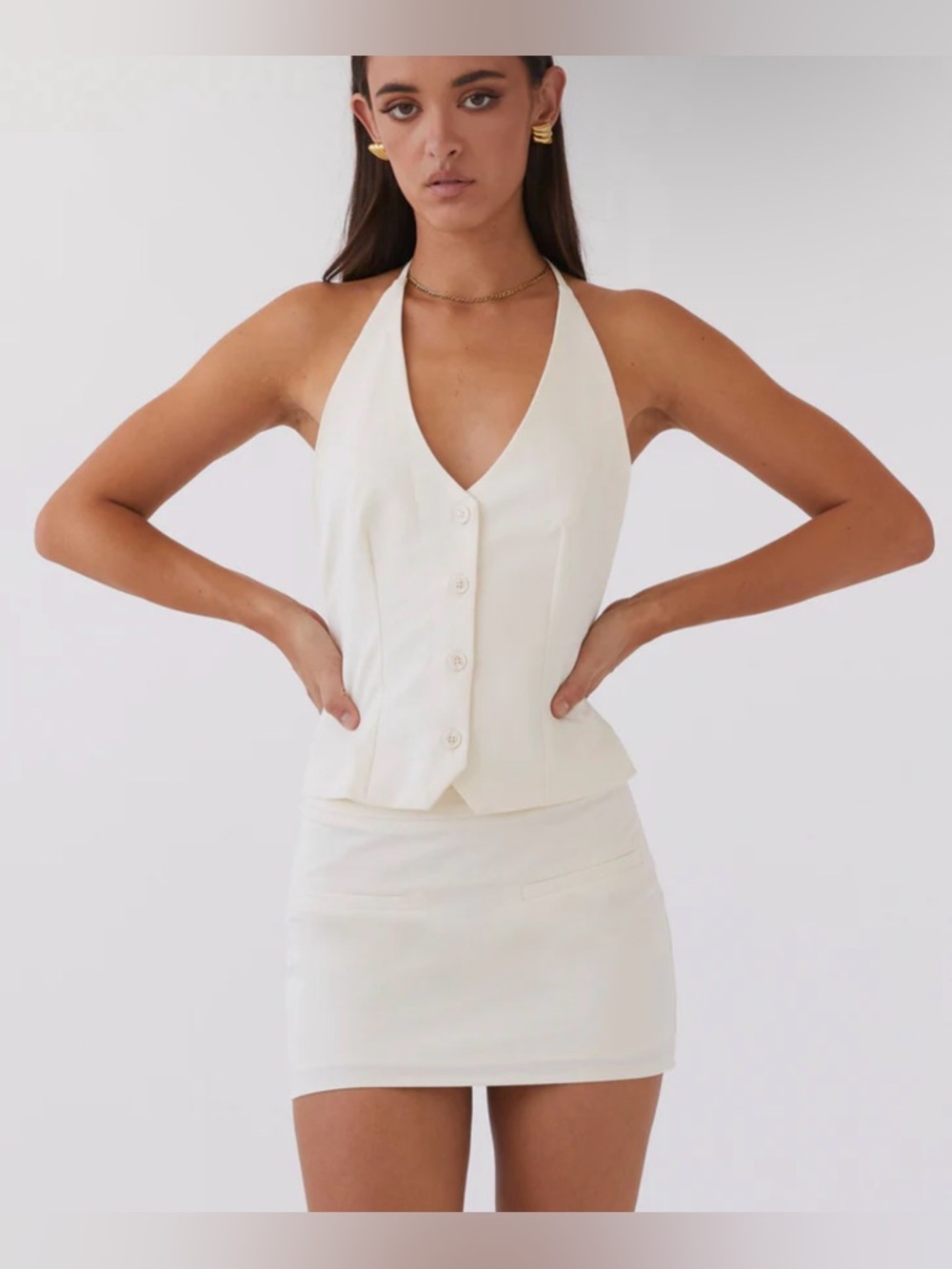Peppermayo cream skirt - Picture 2 of 3